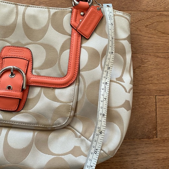 Authentic Coach bag tan coral F25294 - Picture 10 of 11